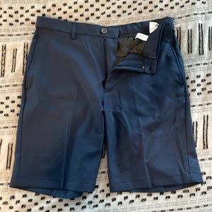 Haggar Cool 18 Pro Mens Golf Shorts 9” Inseam Navy